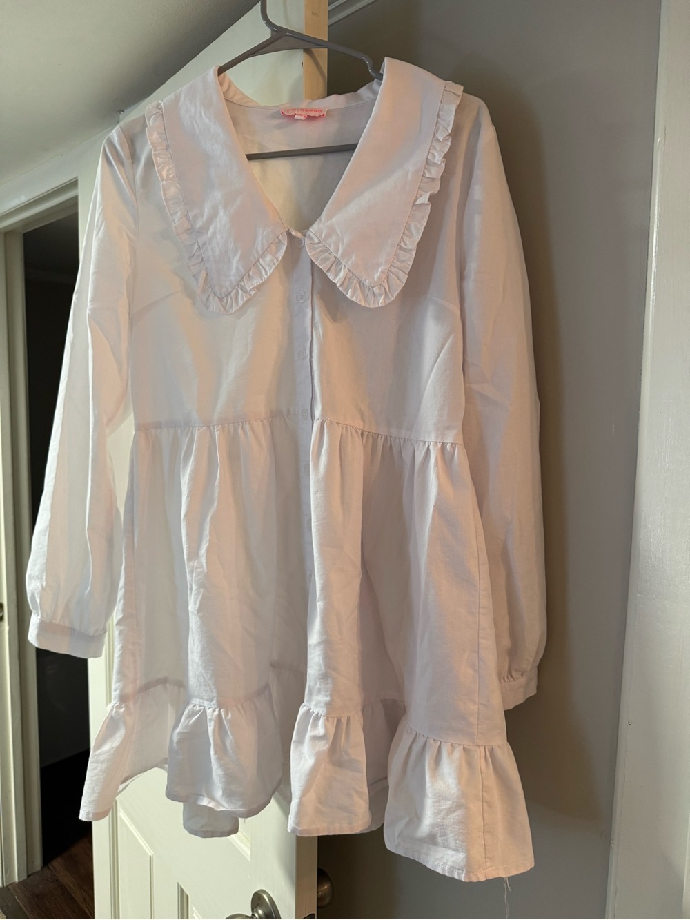 Re:named White Peter Pan Collar Dress